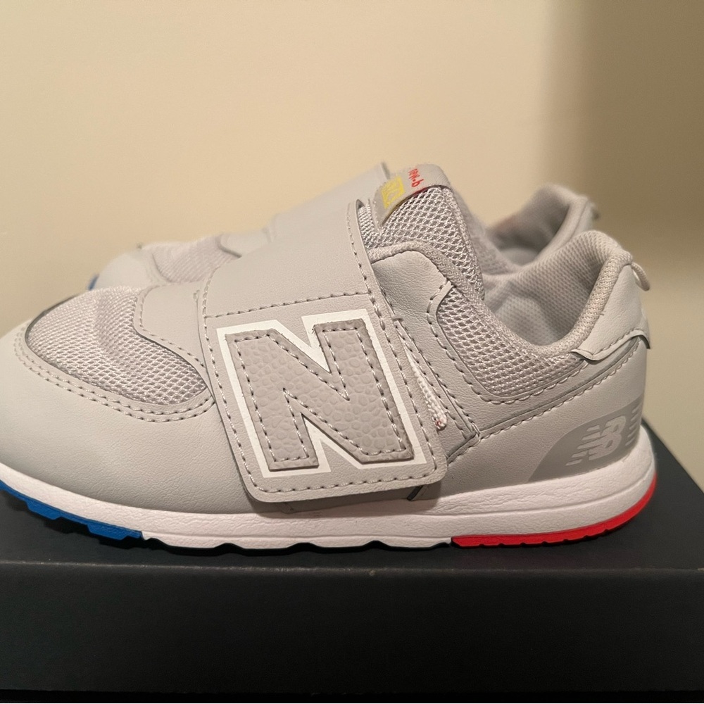 New Balance Kids' Light Gray Sneakers